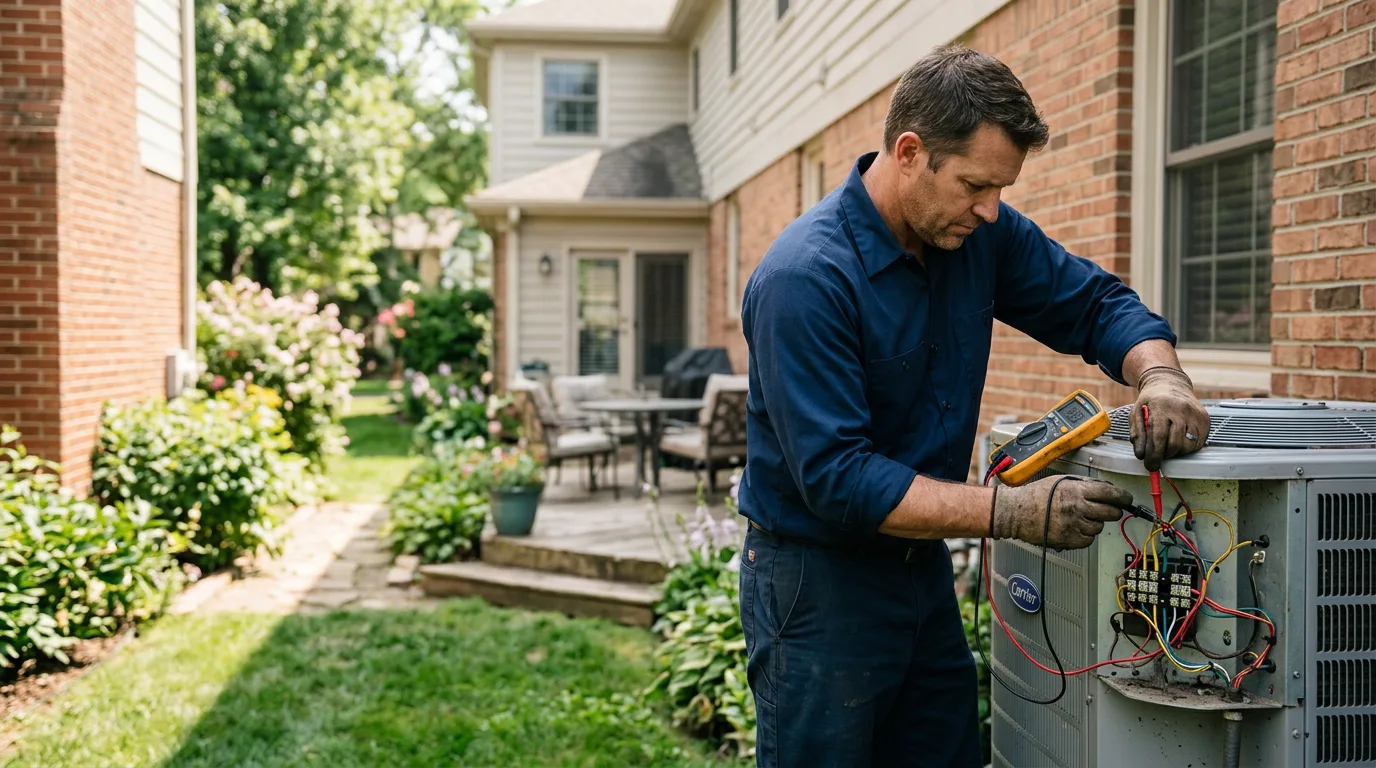 HVAC technician working near South Colton, NY